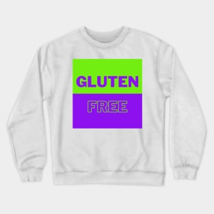 Gluten Free - Green & Purple Halves Crewneck Sweatshirt